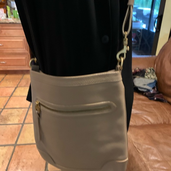 Bally tan/gold pebbled leather crossbody bag - Picture 16 of 16